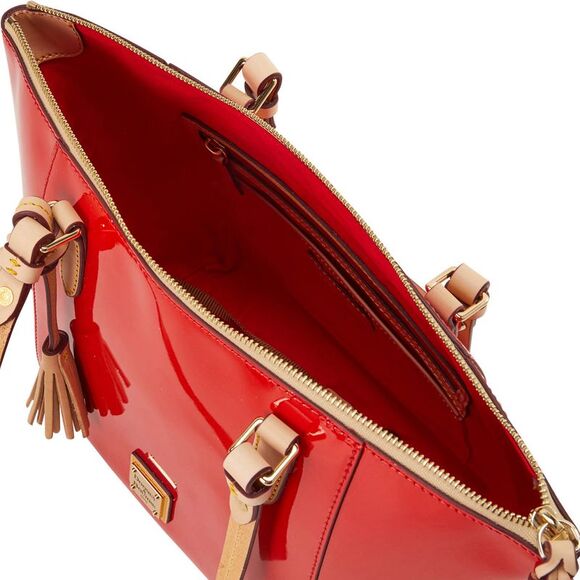Dooney & Bourke Patent Maxine Tote - Red - Picture 3 of 4